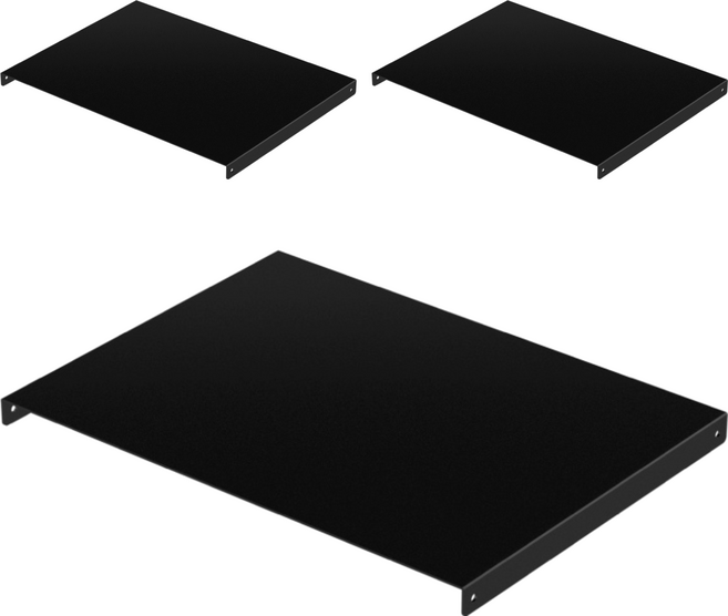 KI WISH 居家生活 平面置物板, 黑色, 3個