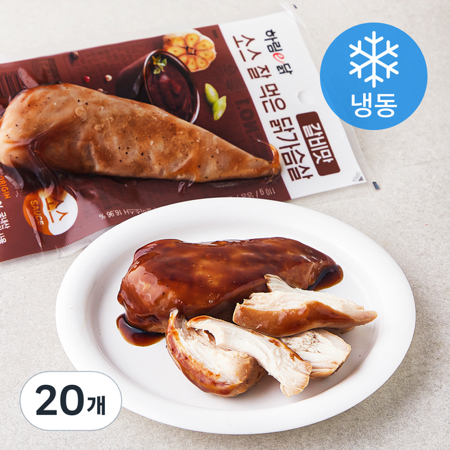 하림e닭 소스 잘 먹은 닭가슴살 갈비맛 (냉동), 110g, 1개입, 20개