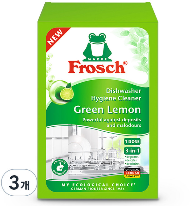 프로쉬 독일 식기세척기 전용 클리너, 125g, 3개