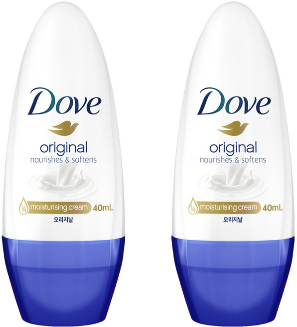 도브 오리지날 롤온 데오드란트, 40ml, 2개