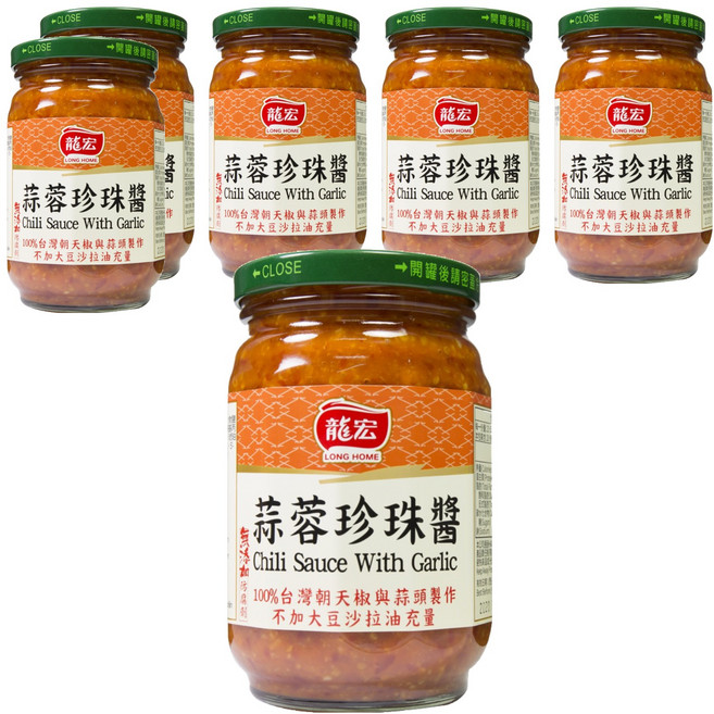 龍宏 蒜蓉珍珠醬, 400g, 6罐