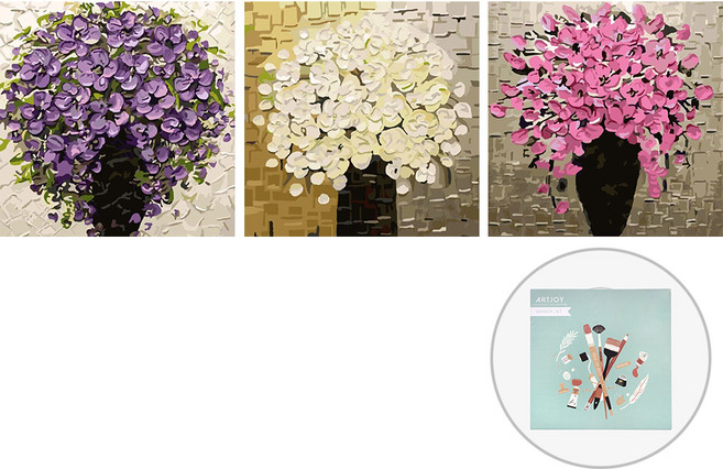 아트조이 DIY 명화 그리기 3단세트 50x50cm, 화분, 1개