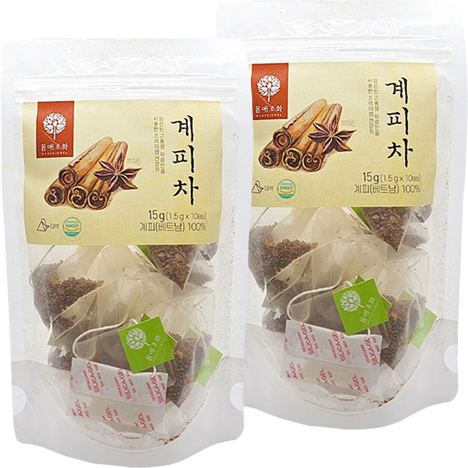 몸애조화 계피차 티백, 1.5g, 10개입, 2개