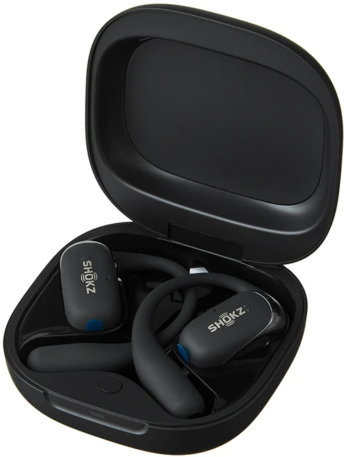 샥즈 오픈핏 2+ 이어폰, SHOKZ T921, 블랙 - 쿠팡