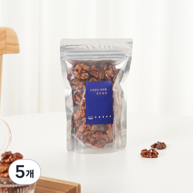 청담설한옥 조청담은 카라멜 호두정과, 60g, 5개