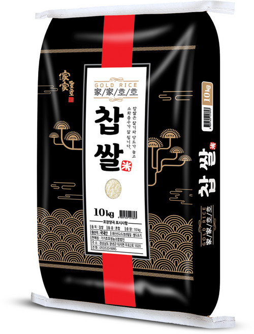 가가호호 찹쌀, 10kg, 1개