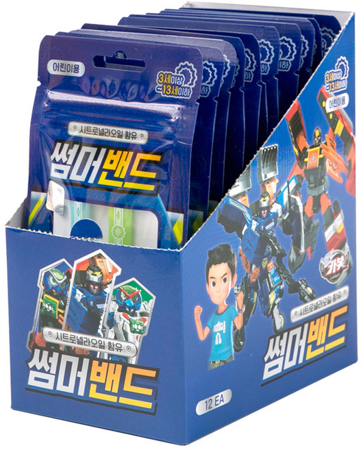 아텍스 헬로카봇 시트로넬라 오일 썸머 밴드 2p, 12g, 12개