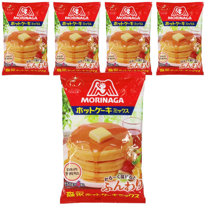 MORINAGA 森永 鬆餅預拌粉, 600g, 5個