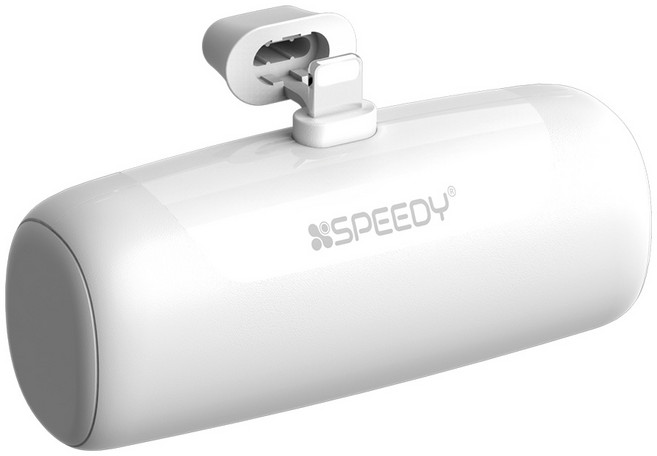 스피디 도킹 보조배터리, SPE-B2PA5GPQ8P(8핀), 화이트