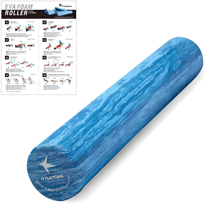 트라택 EVA 폼롤러, 블루, 1개
