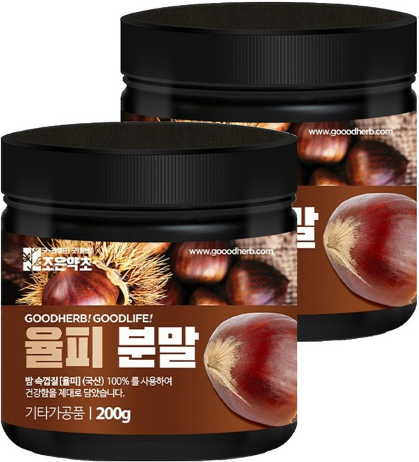 조은약초 율피분말, 2개, 200g