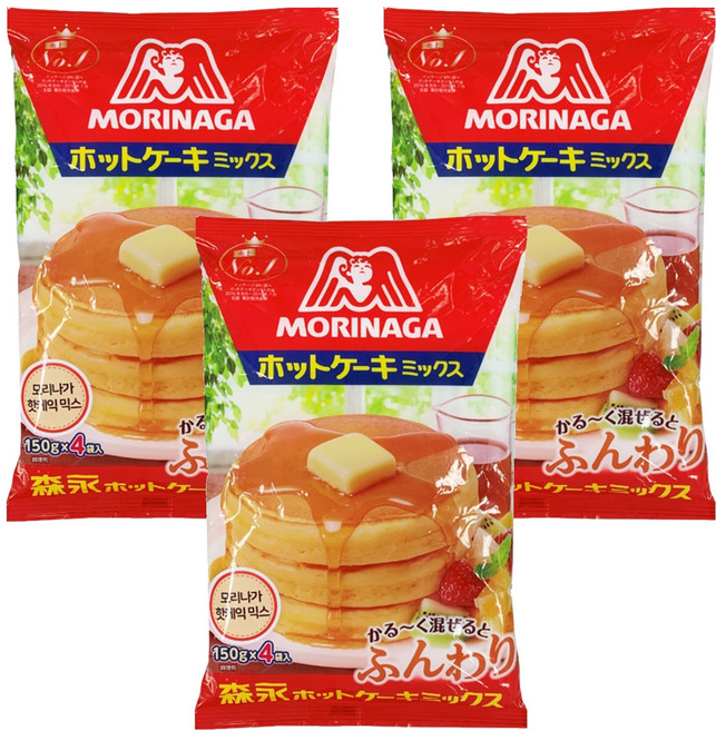 MORINAGA 森永 鬆餅預拌粉, 600g, 3個