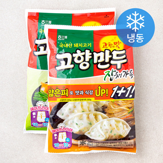 고향만두 300g + 잡채가득 300g 세트 (냉동), 600g, 1세트