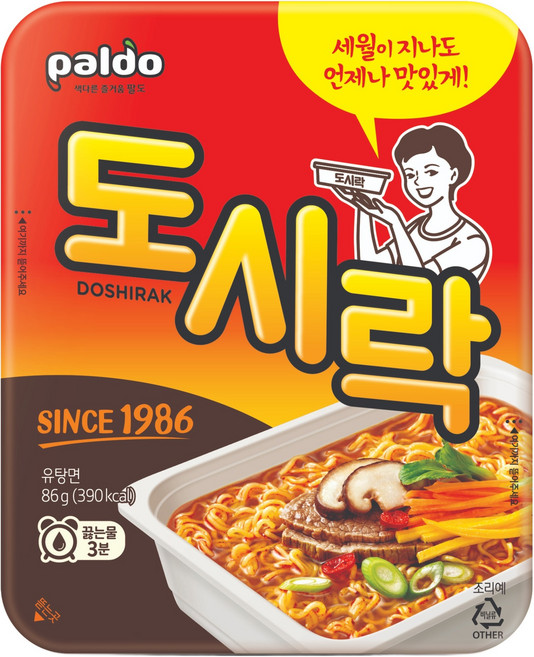 팔도도시락 컵라면 86g, 1개