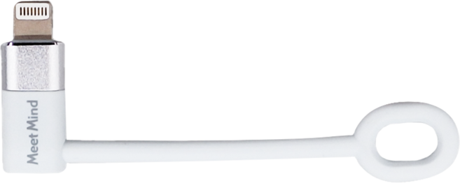 Meet Mind USB-C-Lightning PD 快速充電傳輸轉接頭, 白色, 1個
