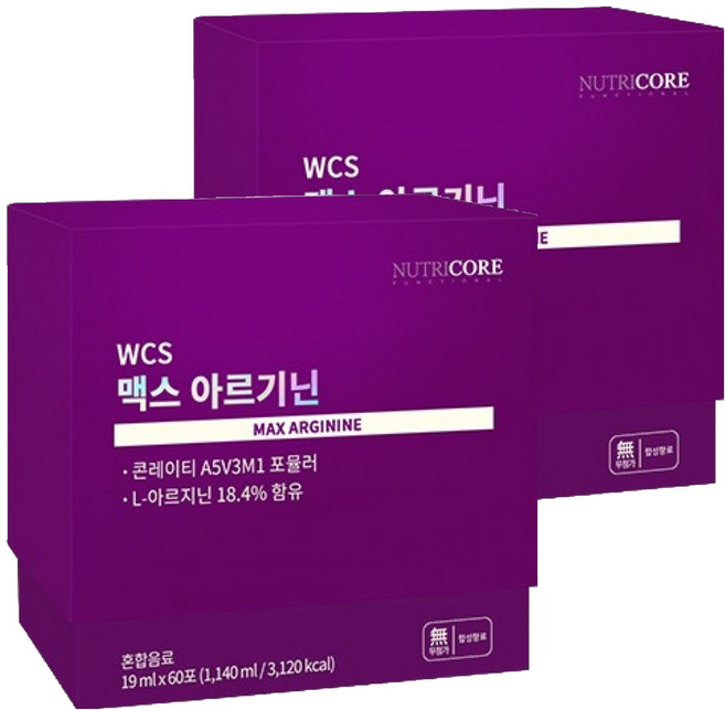 뉴트리코어 WCS 맥스 아르기닌, 1.14L, 2개