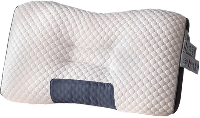 針織棉按摩枕 1kg, 白色, 1個