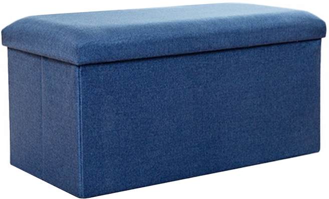 長方形收納椅 40 x 25 x 25cm, 1個, 寶藍色