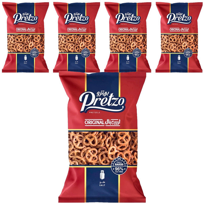 Pretzo 不囉嗦經典鹽味蝴蝶餅 125g, 5包