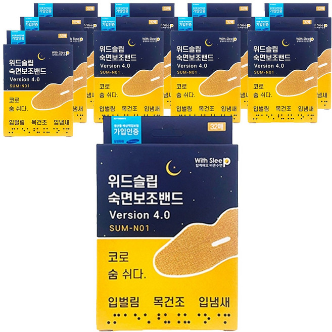 위드슬립 숙면보조밴드 Version 4.0 SUM-N01, 10개