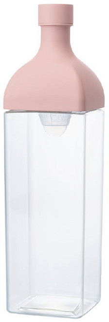 HARIO 好璃奧 方形冷泡茶壺 KAB-120-SPR, 粉色, 1.2L, 1個