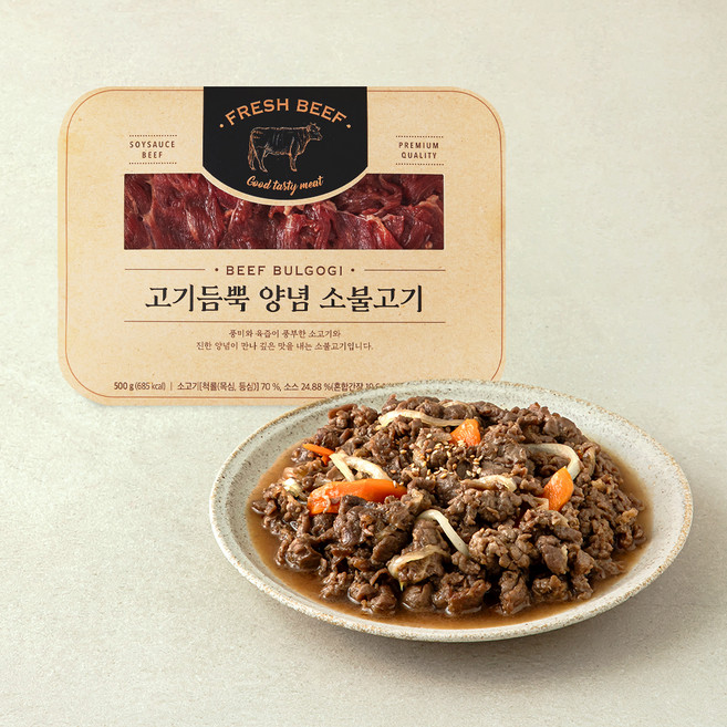 고기듬뿍 양념 소불고기 (냉장), 500g, 1개