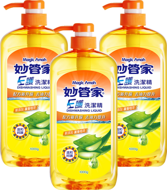 Magic Amah 妙管家 E護洗潔精, 1kg, 3瓶