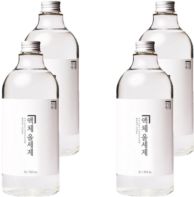 살림백서 액체 울세제 본품, 1L, 1개입, 4개