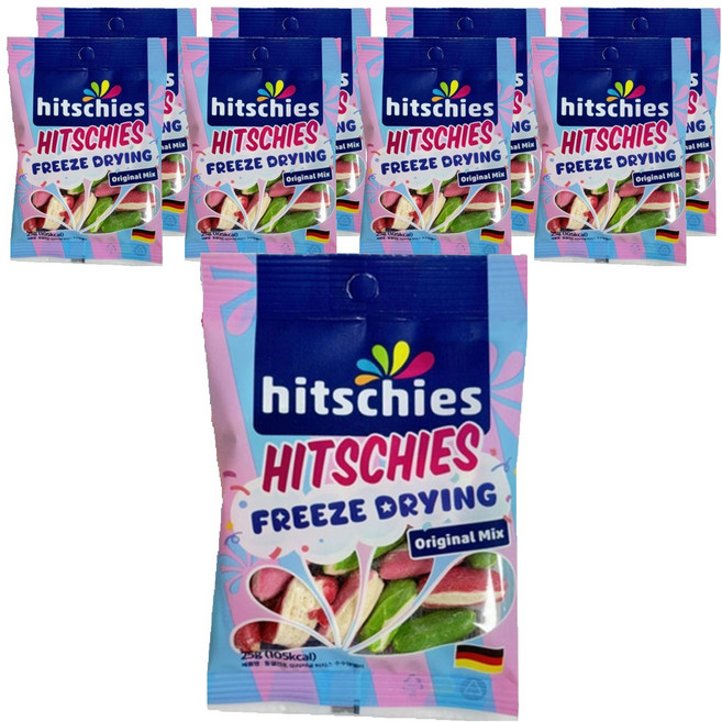hitschies 希趣樂 凍乾脆皮水果軟糖 經典綜合, 25g, 9包