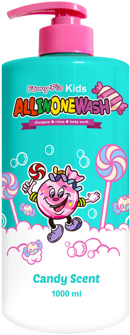 퍼니피아 키즈 올인원 워시 캔디, 1L, 1개