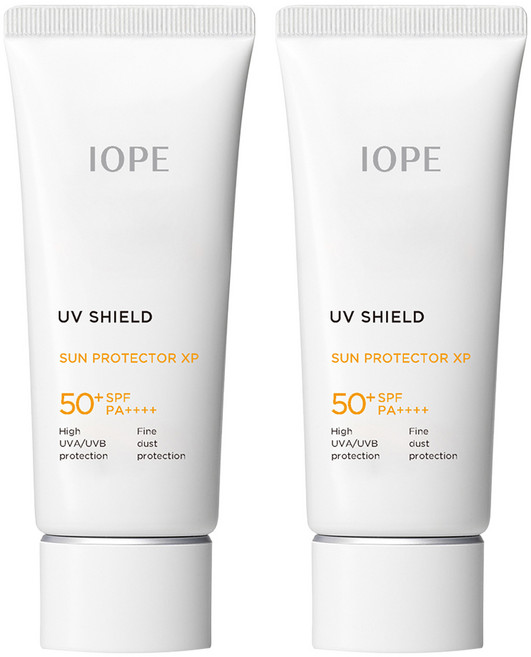 아이오페 유브이 쉴드 프로텍터 엑스피 선크림 SPF50+ PA++++, 60ml, 2개