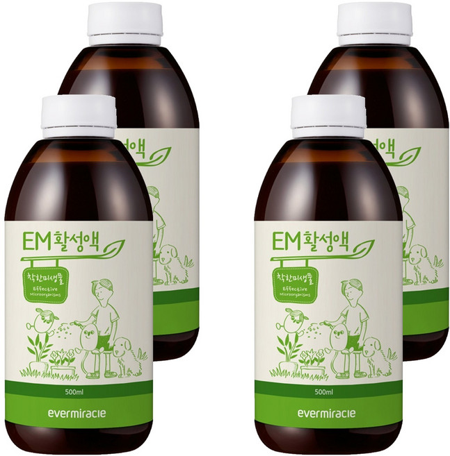 에버미라클 EM 활성액, 500ml, 4개
