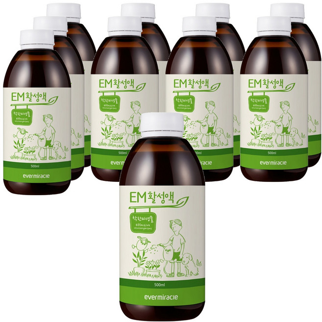 에버미라클 EM 활성액, 500ml, 10개