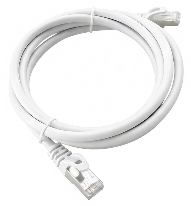 POLYWELL 寶利威爾 CAT6A 高速網路線 10Gbps RJ45 福祿克認證 PW15-W58-G150, 15m, 白色, 1條
