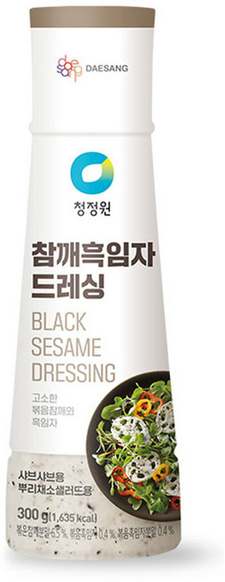 청정원 참깨흑임자 드레싱, 300g, 1개