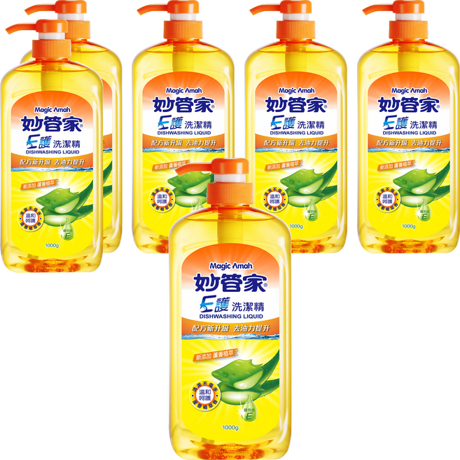 Magic Amah 妙管家 E護洗潔精, 1kg, 6瓶