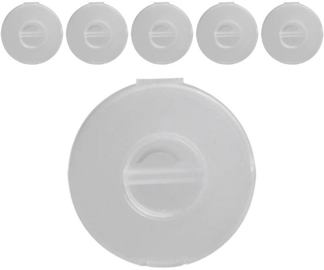 케이블 정리 홀더, 6개, 투명