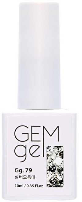 아이빛 네일아트 젬젤 컬러 젤네일, 79실버모음대, 10ml, 1개