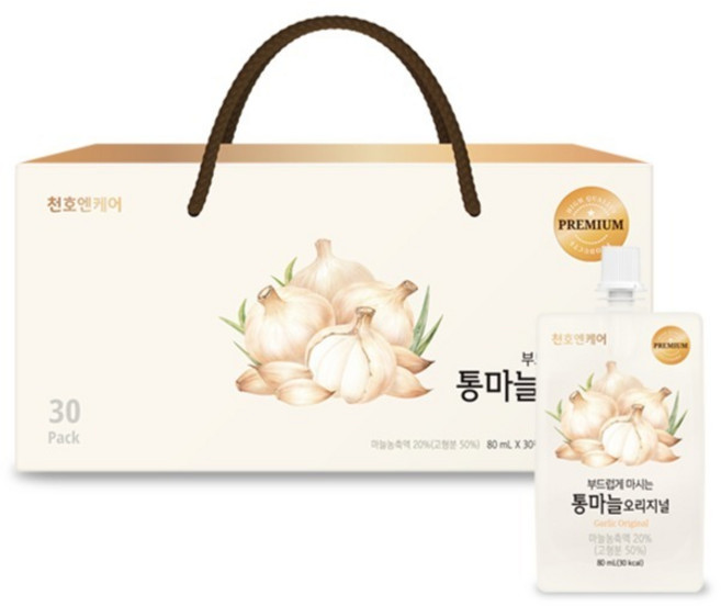 천호엔케어 통마늘 진액 오리지널, 30개, 80ml