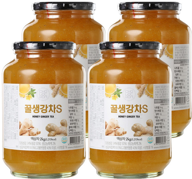 초록원 꿀생강차 S, 2kg, 1개입, 4개