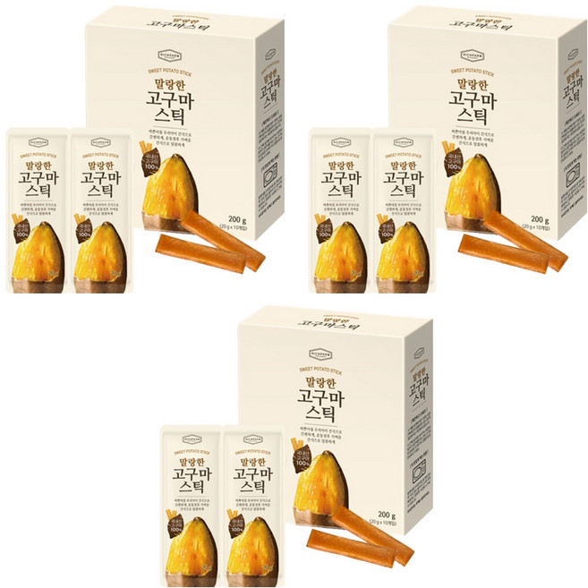 RichFarm Nuts 地瓜點心條 10包入, 3盒, 200g