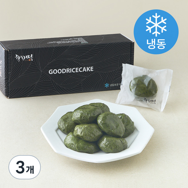 착한떡 제주해풍 쑥인절미 (냉동), 45g, 3개, 10개입