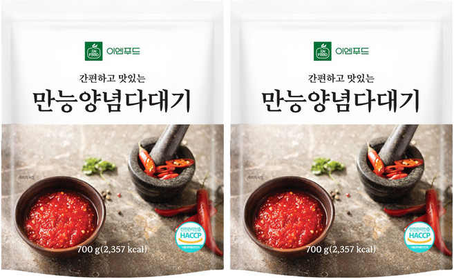 이엔푸드 만능 양념 다대기, 700g, 2개