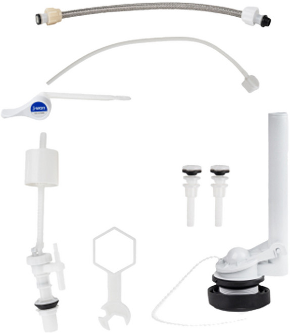 두진 바스 무소음 양변기 부속품 전면 내림 핸들용 + 조립 공구 세트