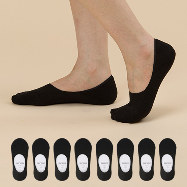 GGRN 여성용 200N 스포츠 더블 쿠션 페이크삭스 8켤레 세트