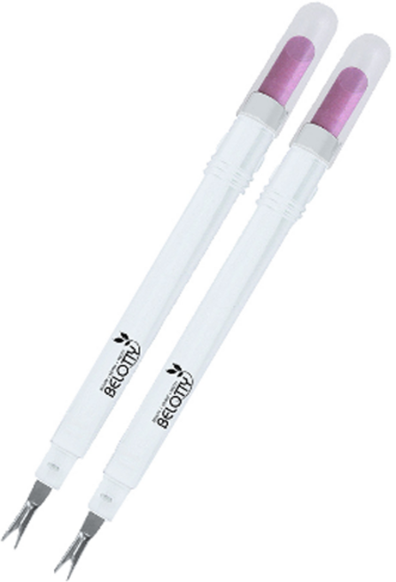 벨로티 고급형 푸셔 큐티클 제거기 일반형 2p, 화이트, 1세트