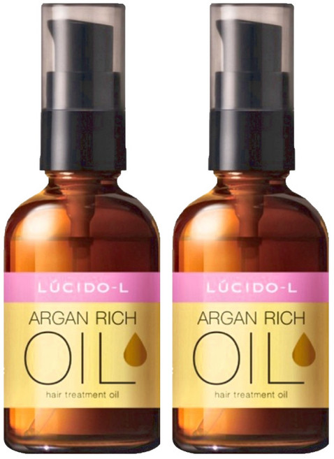 LUCIDO-L 樂絲朵 摩洛哥護髮精華油 超高壓處理 細軟髮適用, 60ml, 2件