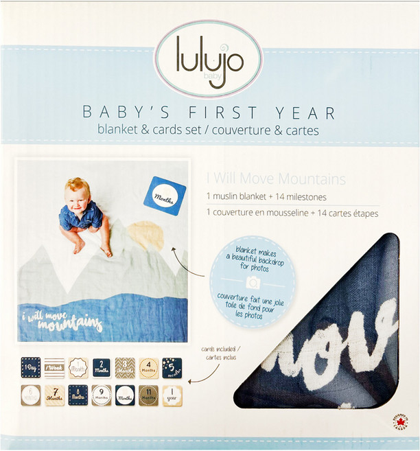 lulujo 寶寶成長包巾卡片組