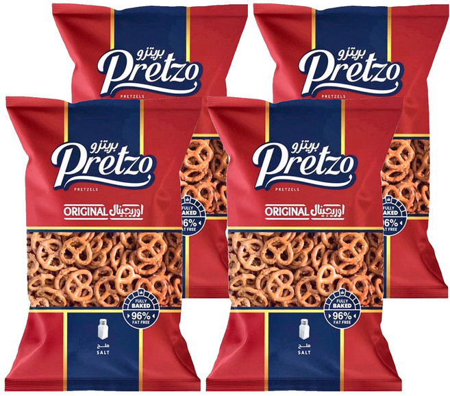Pretzo 不囉嗦經典鹽味蝴蝶餅 125g, 4包