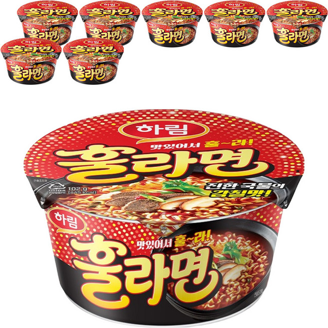 Harim Hull Ramen 杯麵 102g, 8個